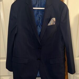 Giorgio Fiorelli Navy Blazer with Pocket Square